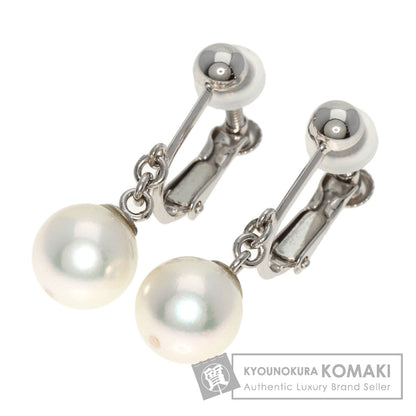 Pearl Pearl Earring K14 White Gold  2.8g　Ladies