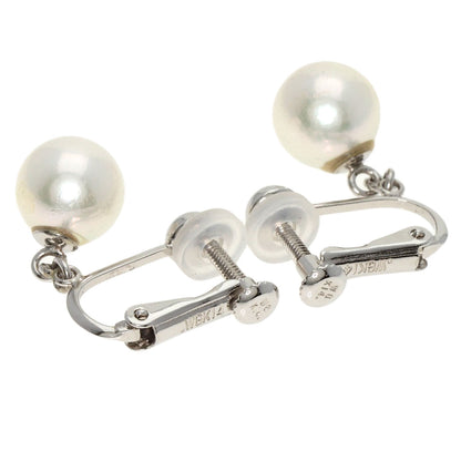 Pearl Pearl Earring K14 White Gold  2.8g　Ladies