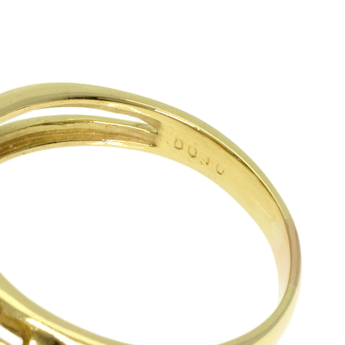 Pearl Pearl Diamond Ring K18 Yellow Gold  7.9g�@Ladies