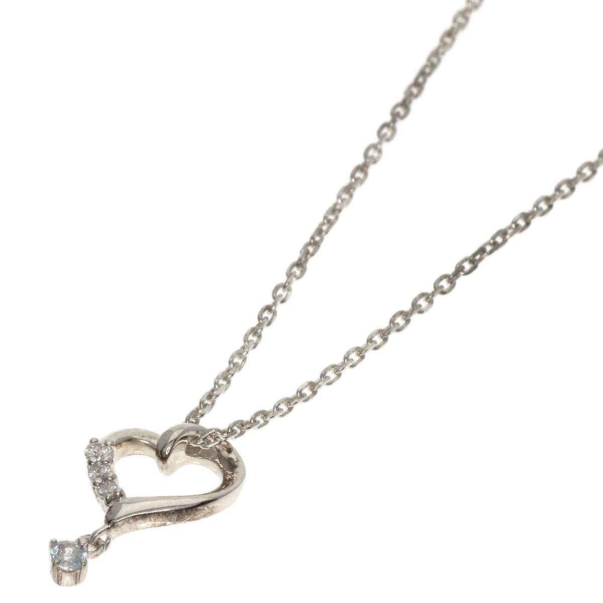 4℃   Necklace Clear stone Silver Ladies