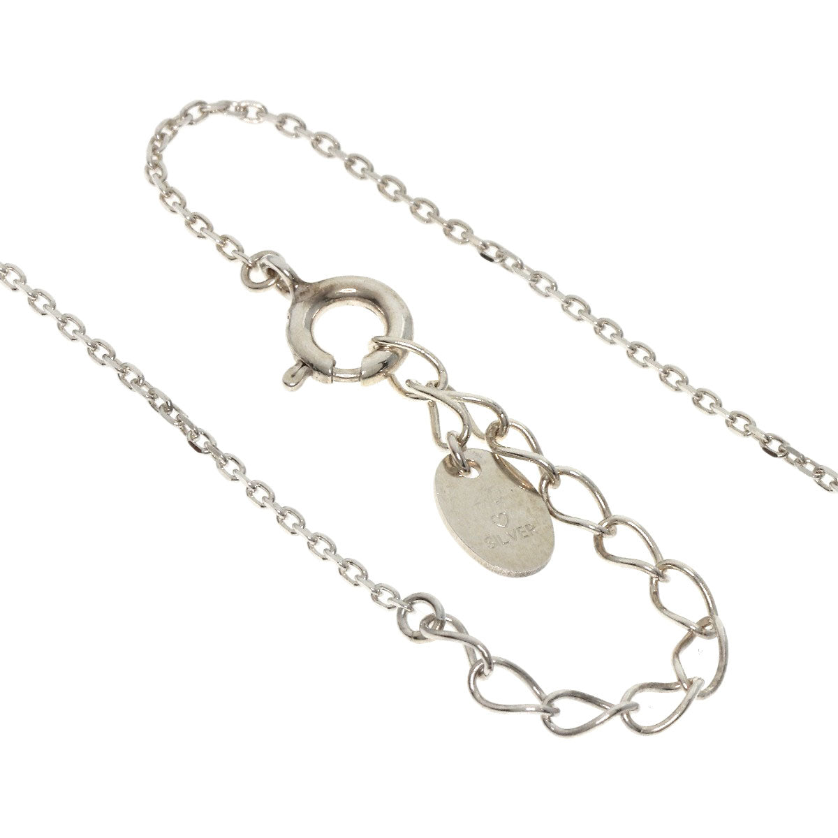 4℃   Necklace Clear stone Silver Ladies