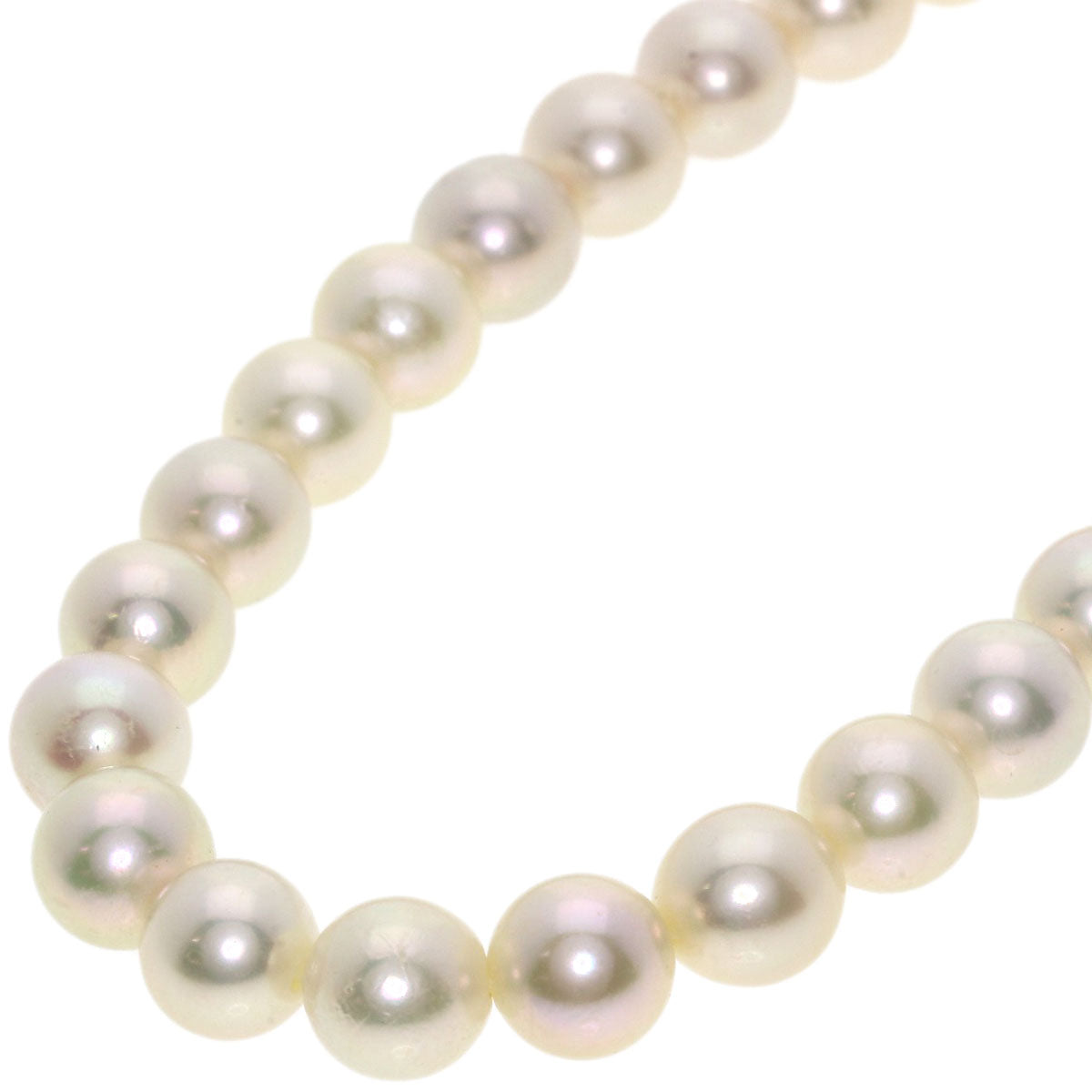 Akoya pearl Pearl Necklace Silver  28.9g　Ladies