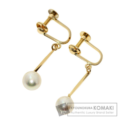 Pearl Pearl Earring K18 Yellow Gold  2g　Ladies