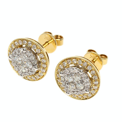 Diamond earring 18K  3.9g　Ladies