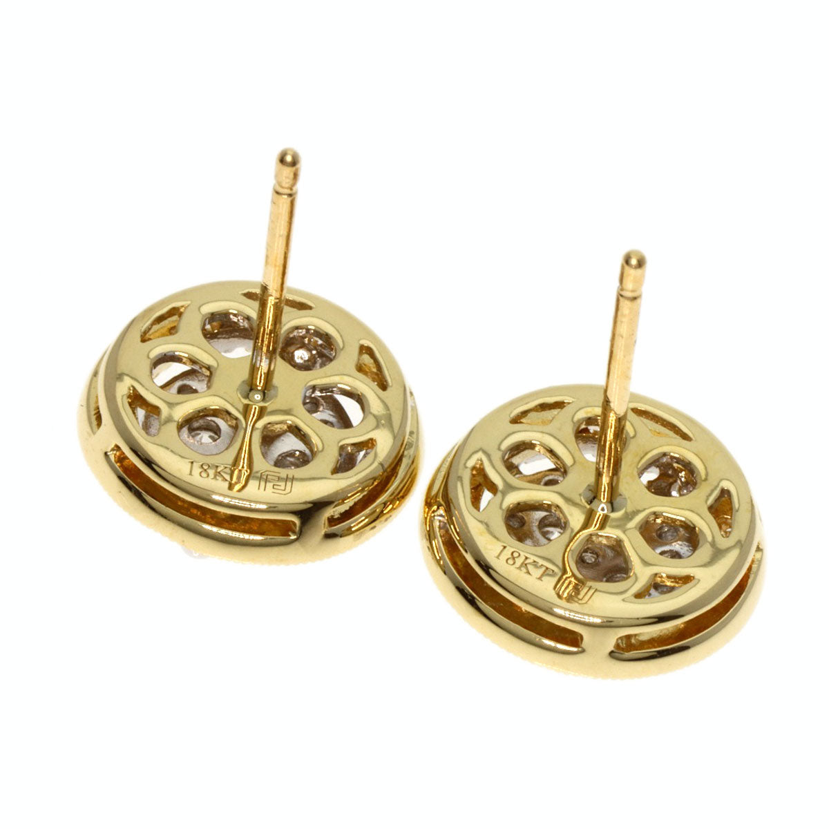 Diamond earring 18K  3.9g　Ladies