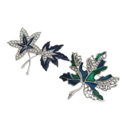 9-piece set Brooch Metal SV 19.3g　Ladies