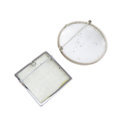 9-piece set Brooch Metal SV 19.3g　Ladies