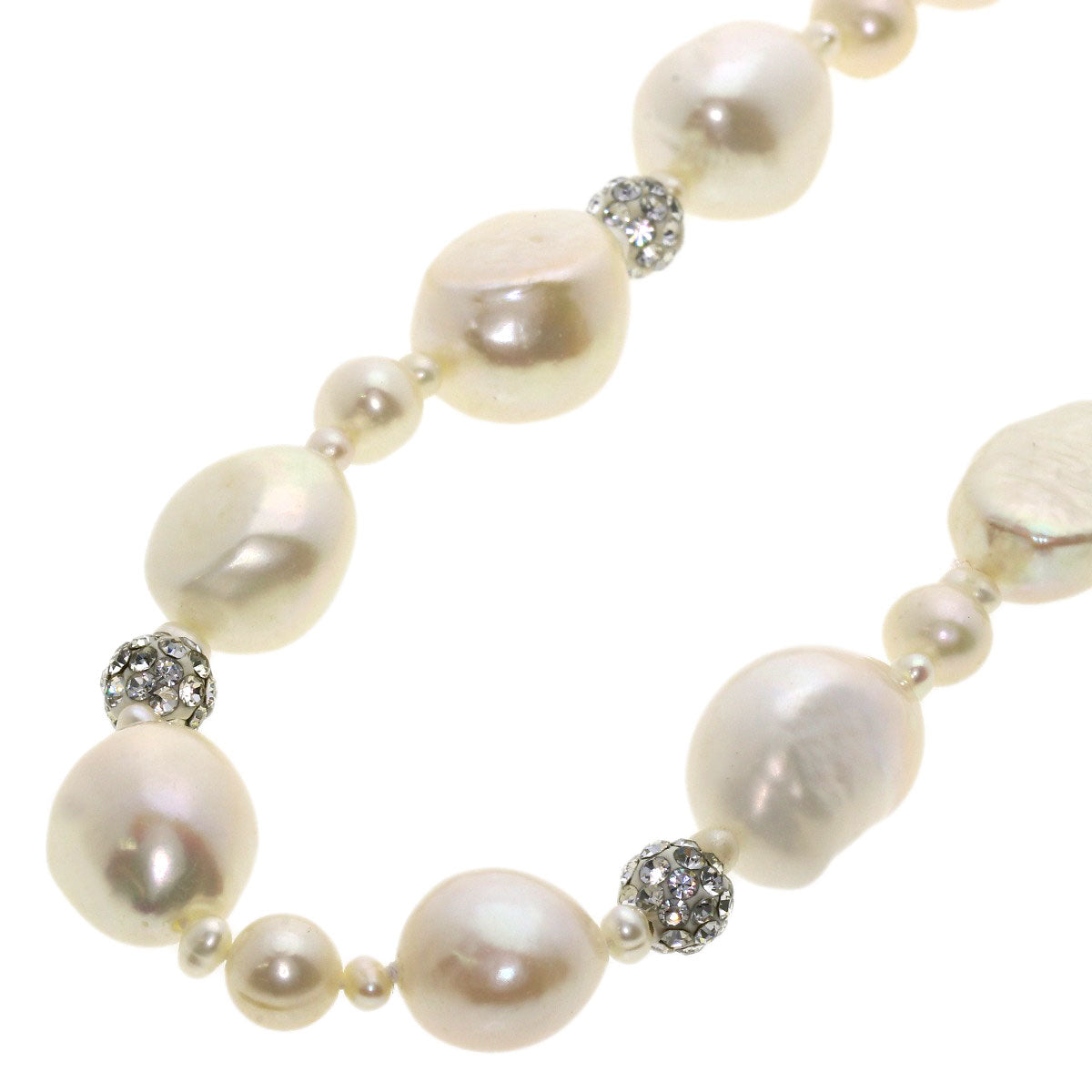 Freshwater Pearl Pearl Necklace Stainless Steel 88.5g　Ladies