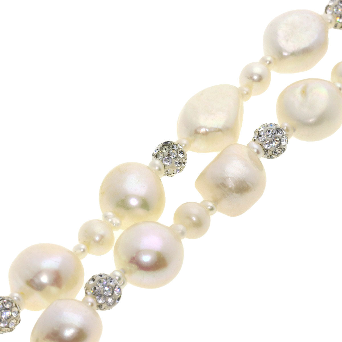 Freshwater Pearl Pearl Necklace Stainless Steel 88.5g　Ladies