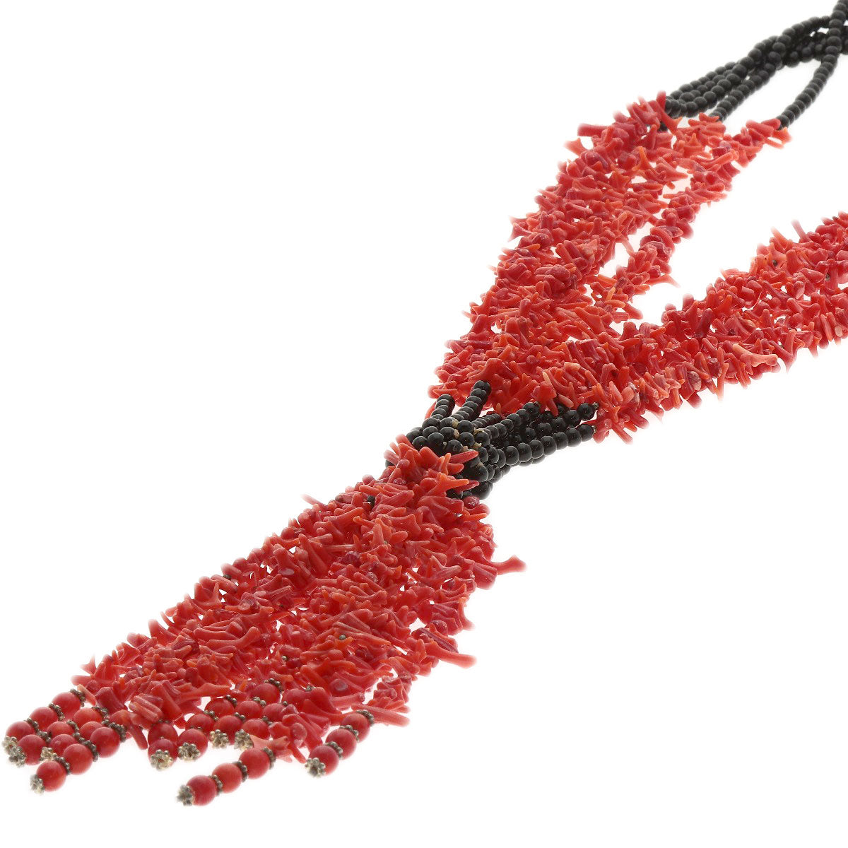 Coral Coral Black Coral 5-piece Necklace Metal  227.2g　Ladies