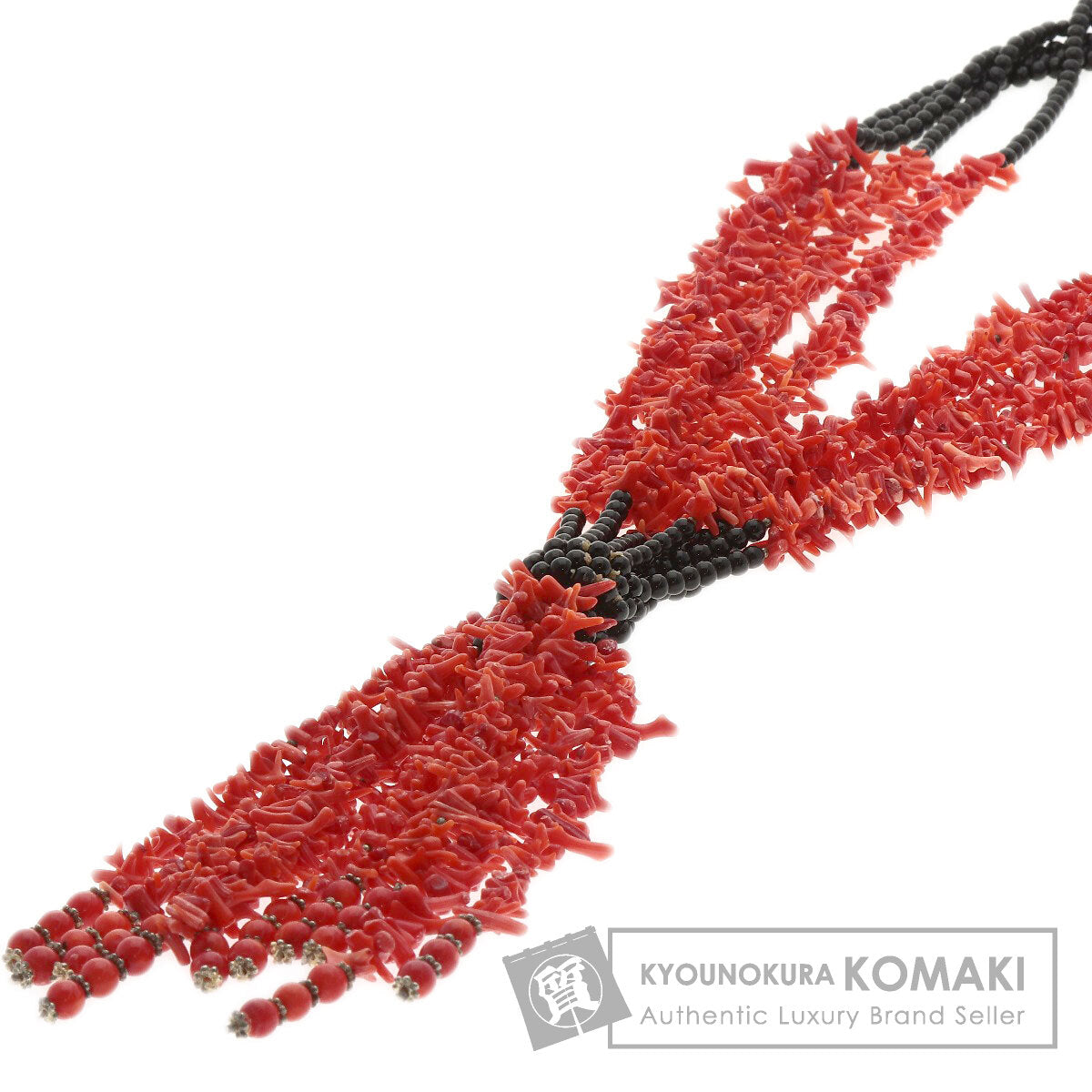 Coral Coral Black Coral 5-piece Necklace Metal  227.2g　Ladies