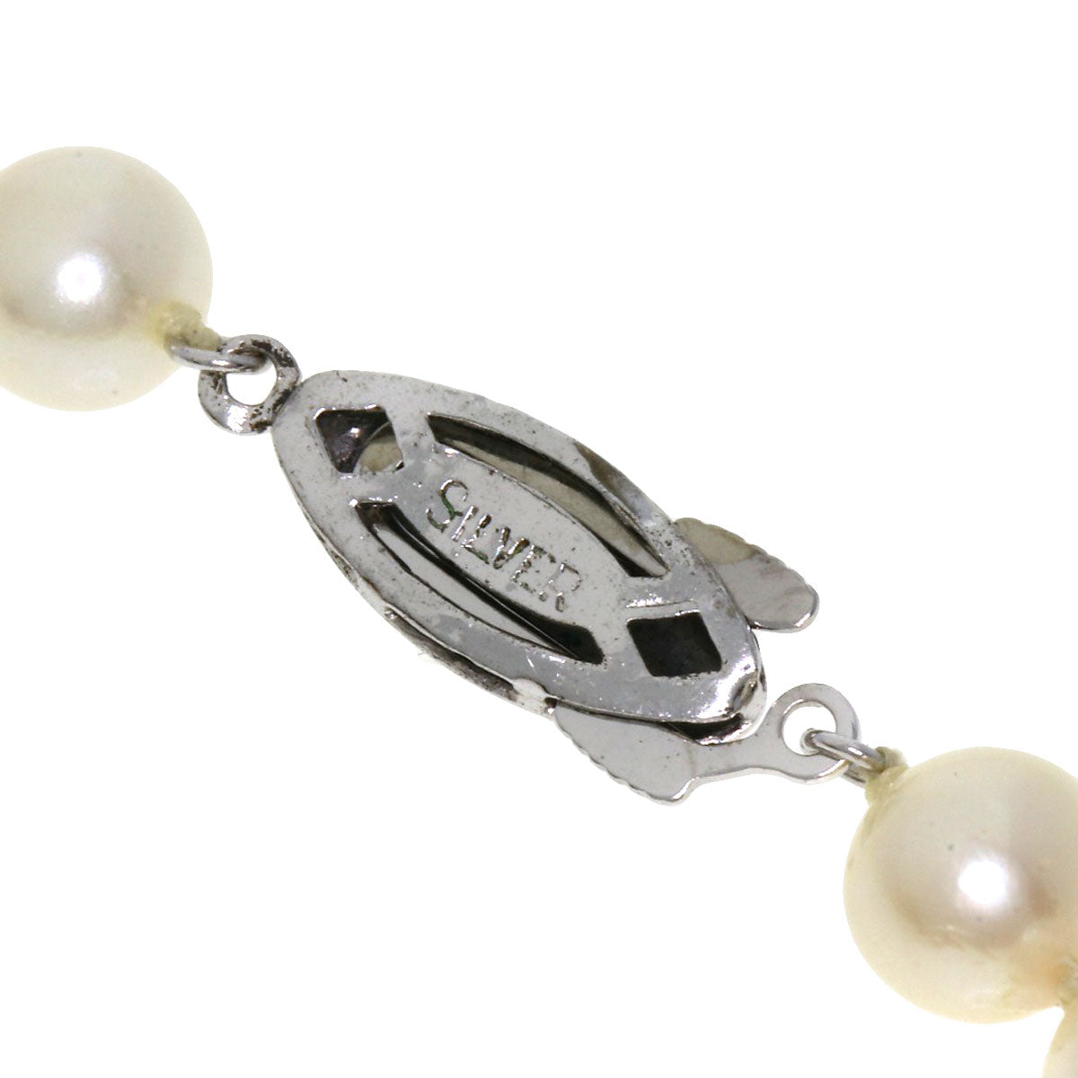 Akoya pearl Pearl Necklace Silver  25.6g　Ladies