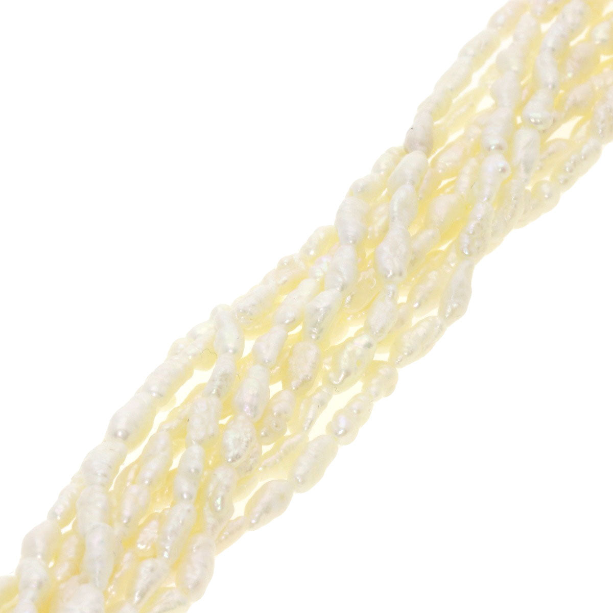 Freshwater Pearl 10-strand Bracelet 2-piece set Necklace Silver 75.7g　Ladies