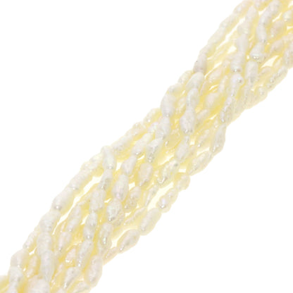 Freshwater Pearl 10-strand Bracelet 2-piece set Necklace Silver 75.7g　Ladies