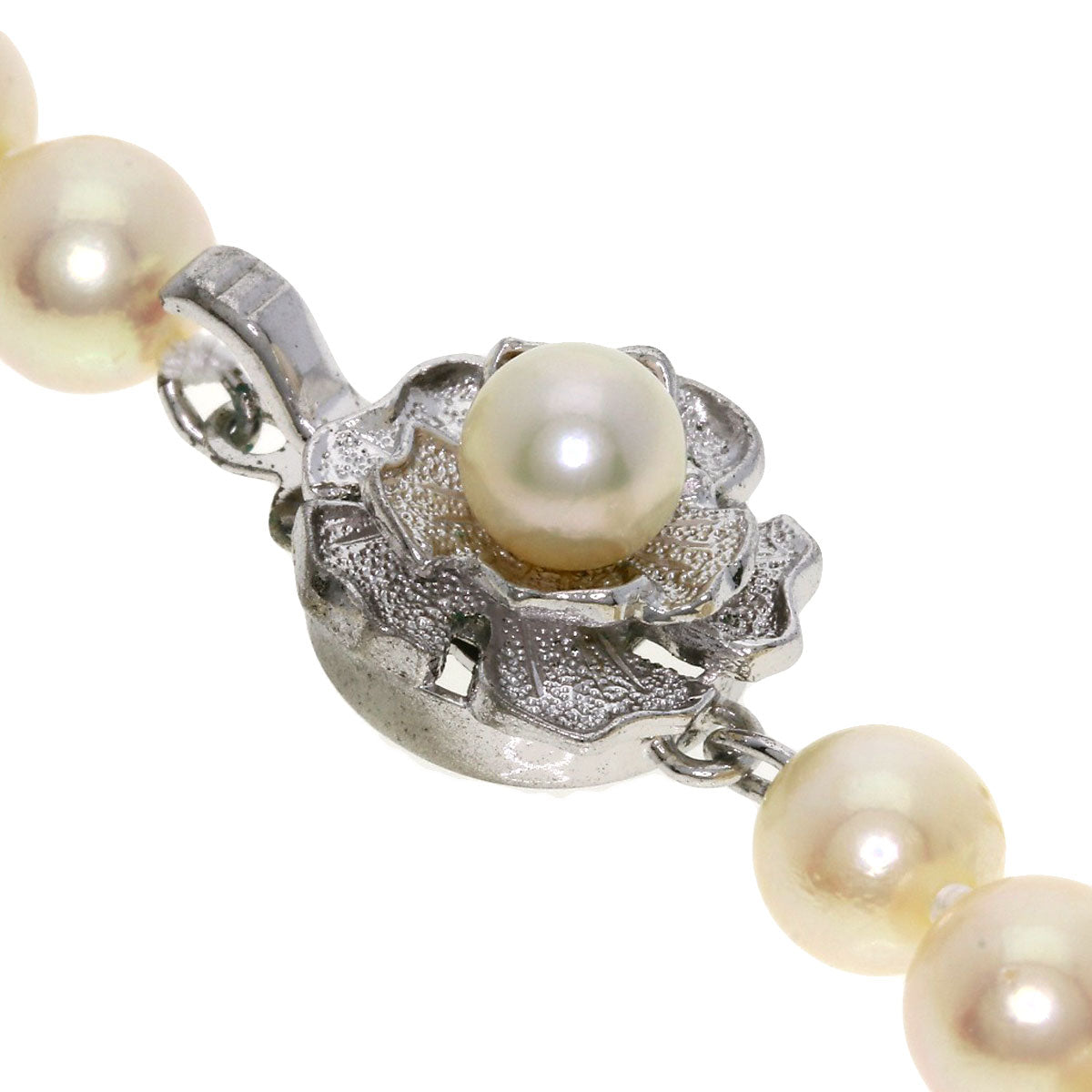 Akoya pearl Pearl Necklace Silver  29g　Ladies