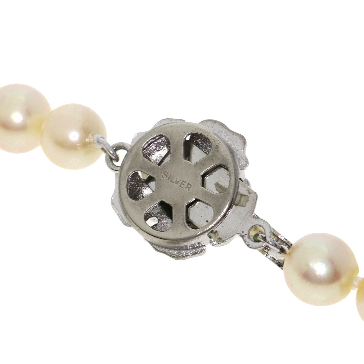 Akoya pearl Pearl Necklace Silver  29g　Ladies