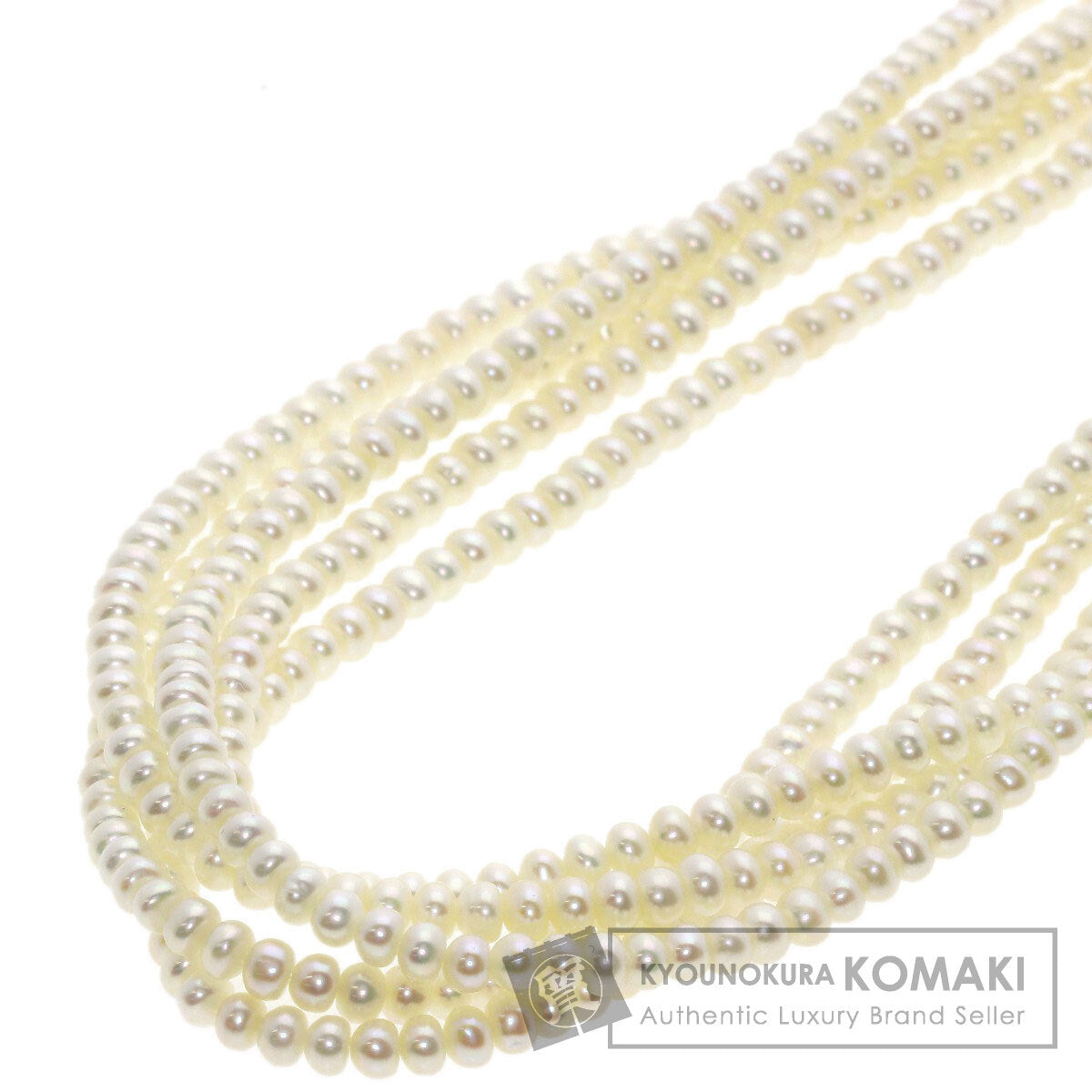 Freshwater Pearl Pearl 5 strands Necklace Silver 46.1g　Ladies