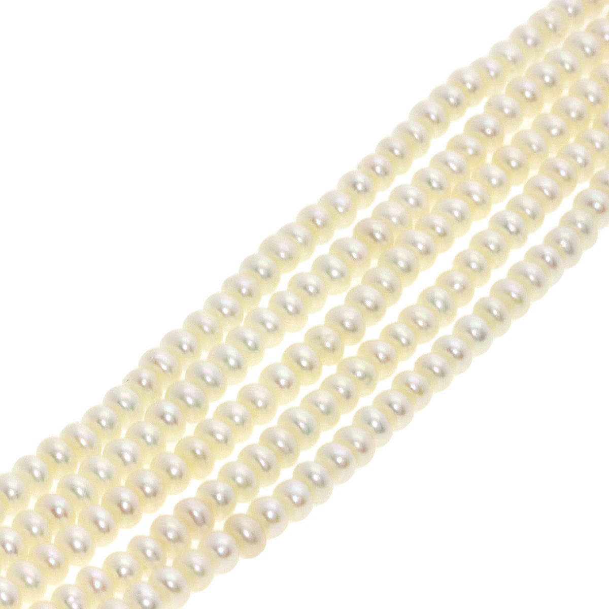 Freshwater Pearl Pearl 5 strands Necklace Silver 46.1g　Ladies
