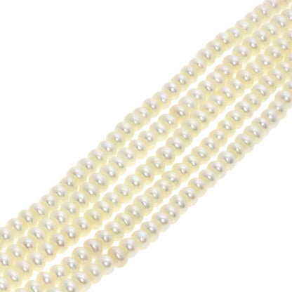 Freshwater Pearl Pearl 5 strands Necklace Silver 46.1g　Ladies
