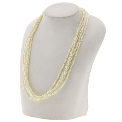 Freshwater Pearl Pearl 5 strands Necklace Silver 46.1g　Ladies