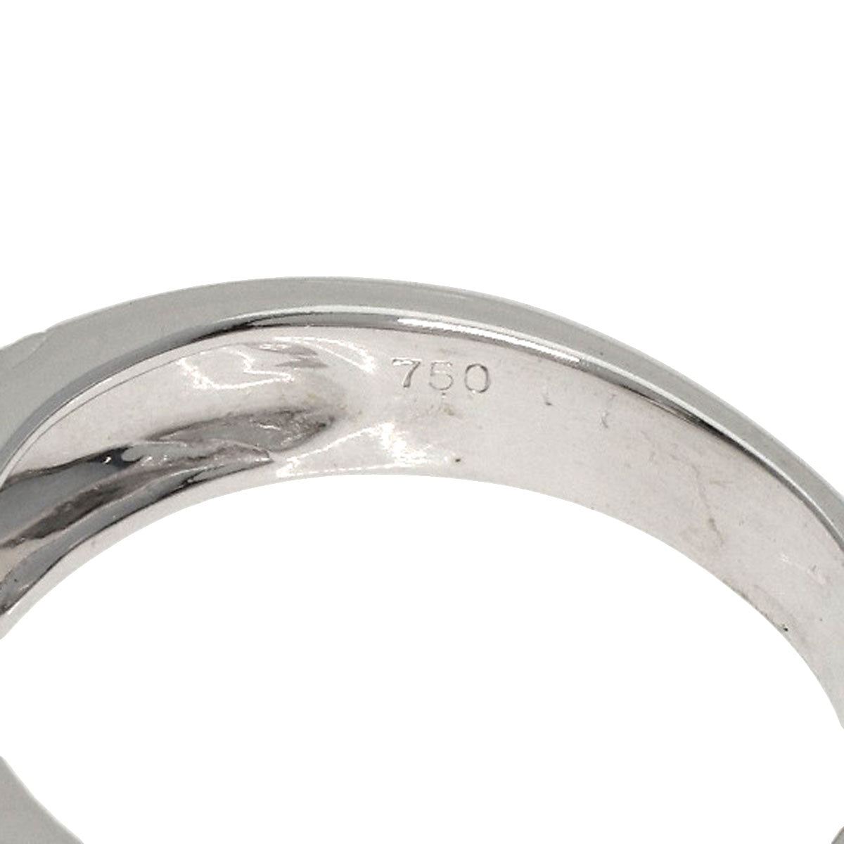 Pearl Pearl Diamond Ring K18 White Gold  7.8g　Ladies