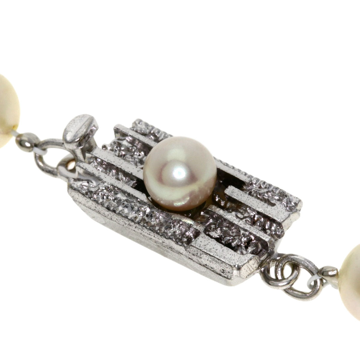 Akoya pearl Pearl Necklace Silver  39.7g　Ladies