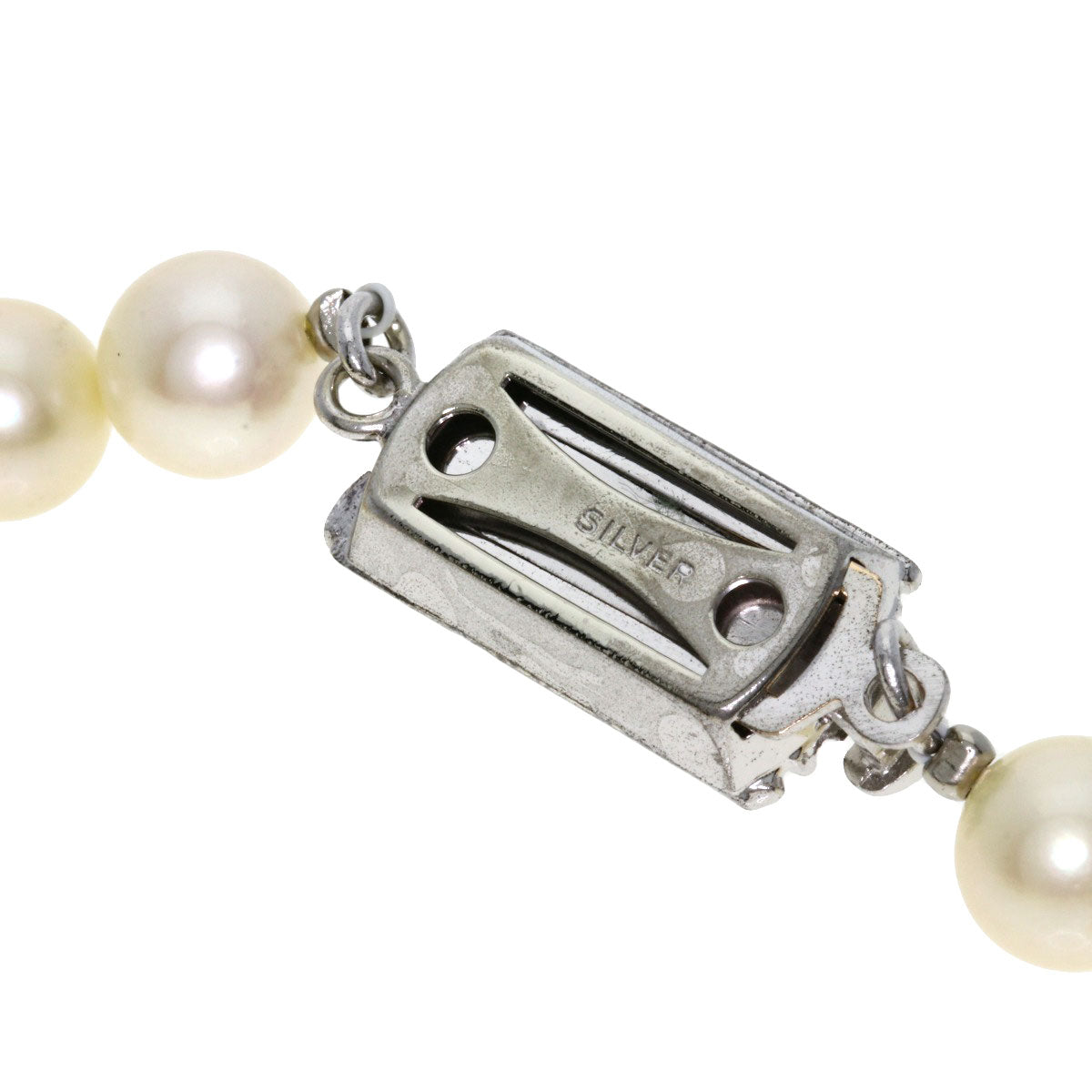 Akoya pearl Pearl Necklace Silver  39.7g　Ladies