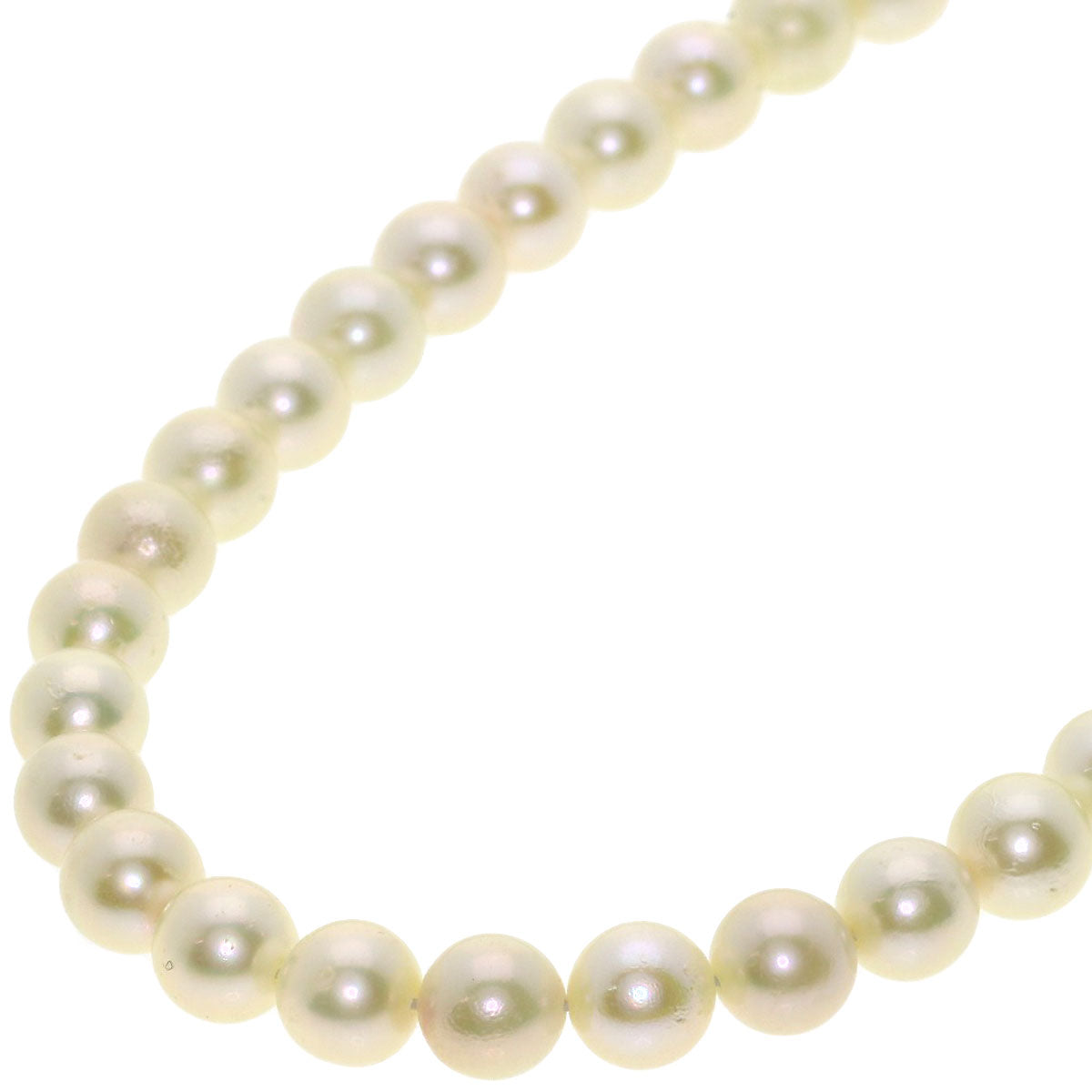 Akoya pearl Pearl Necklace Silver  21.6g　Ladies