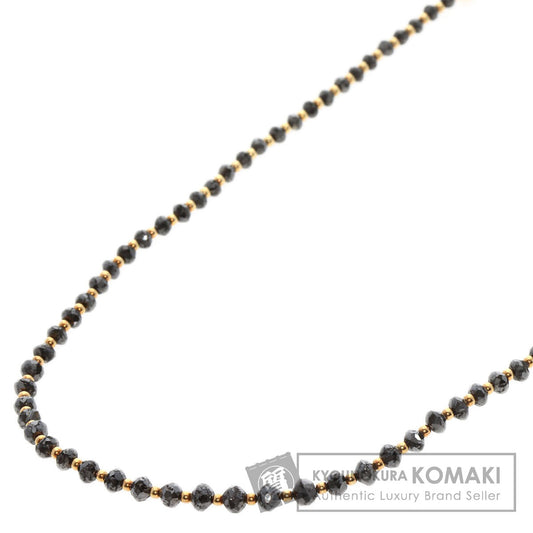 13ct Black　Diamond Necklace K18 Yellow Gold  5.5g　Ladies