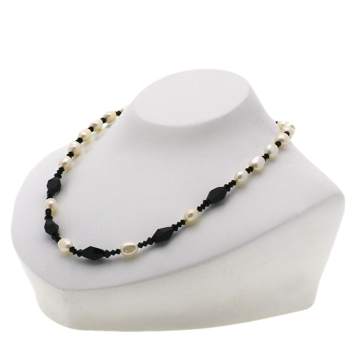 Lapis Lazuli & Azure stone Freshwater Pearl 5-row Garnet Onyx Necklace 3-piece set Necklace Metal 47.2g　Ladies