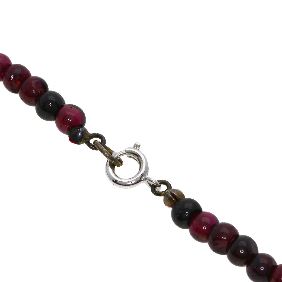 Lapis Lazuli & Azure stone Freshwater Pearl 5-row Garnet Onyx Necklace 3-piece set Necklace Metal 47.2g　Ladies