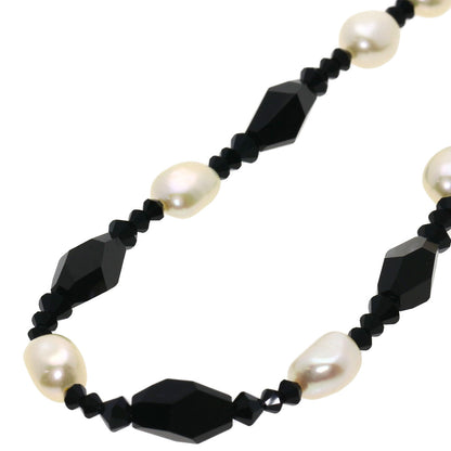 Lapis Lazuli & Azure stone Freshwater Pearl 5-row Garnet Onyx Necklace 3-piece set Necklace Metal 47.2g　Ladies