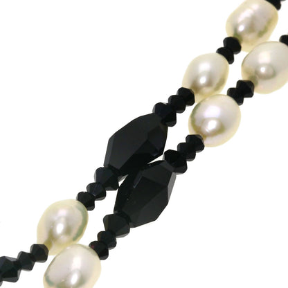 Lapis Lazuli & Azure stone Freshwater Pearl 5-row Garnet Onyx Necklace 3-piece set Necklace Metal 47.2g　Ladies