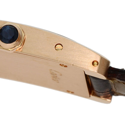 CARTIER Tank American SM Watches W2607456 K18 Pink Gold/Leather Ladies