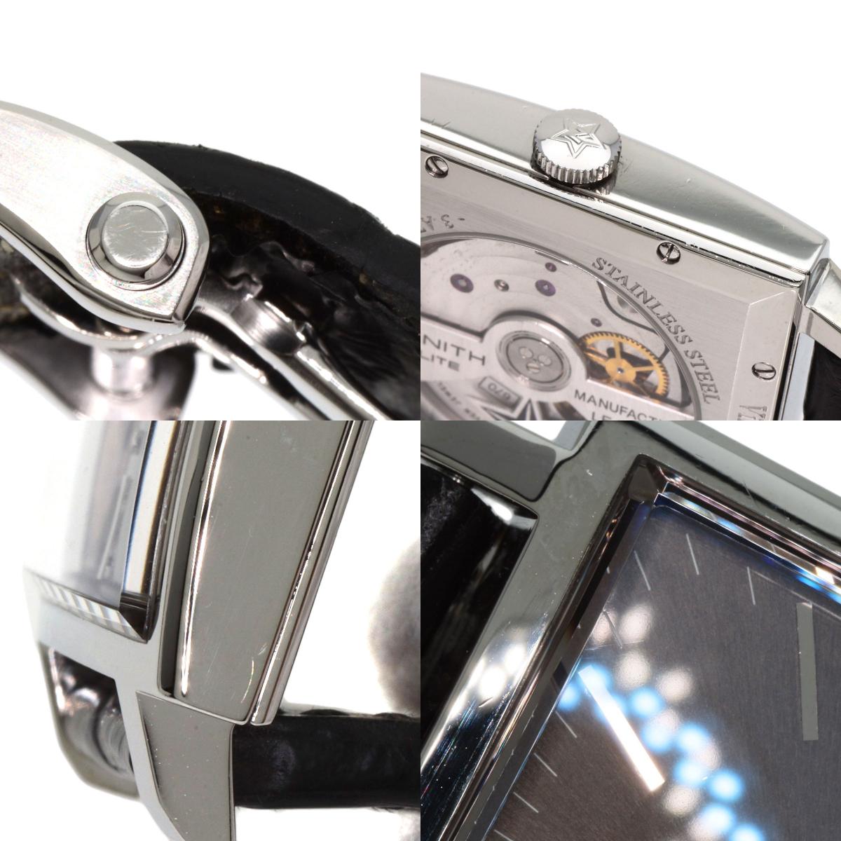 ZENITH new vintage 1965 Watches 03.1965.670/91.C591 Stainless Steel/Leather mens