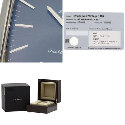 ZENITH new vintage 1965 Watches 03.1965.670/91.C591 Stainless Steel/Leather mens