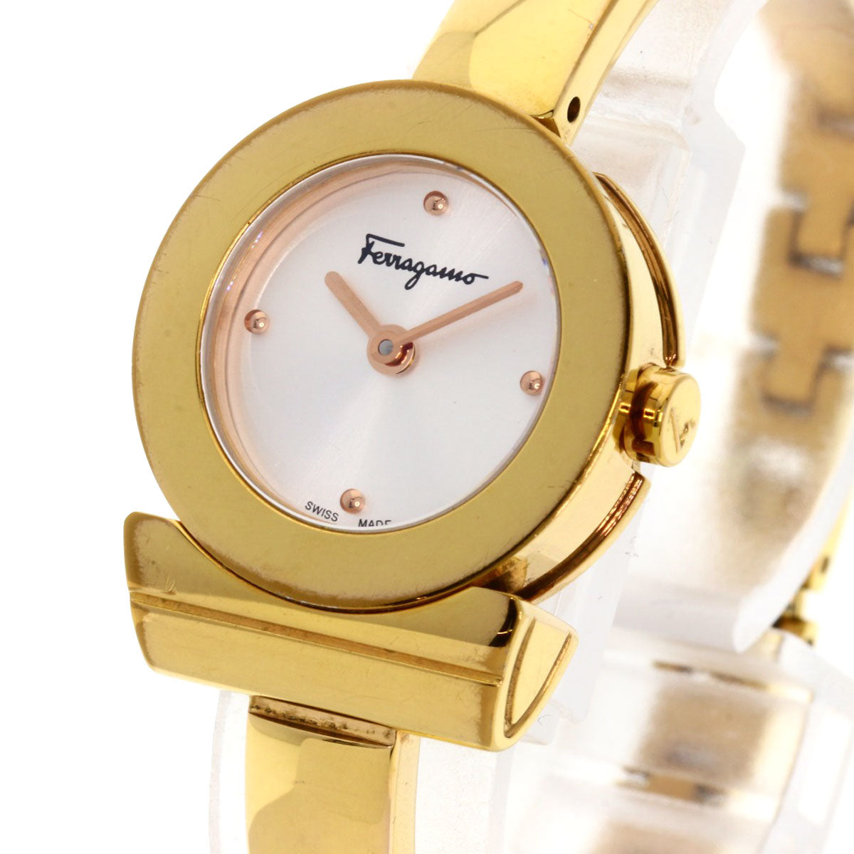 Salvatore Ferragamo Gancini Watches FR-FQ5050014 Gold Plated/Gold Plated Ladies