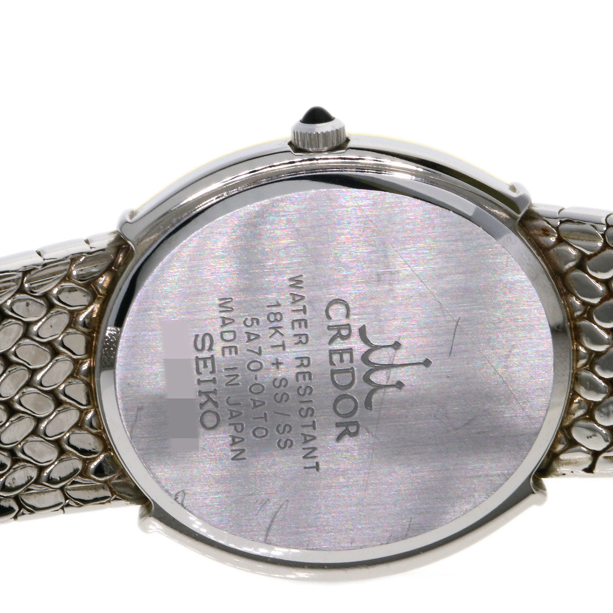 SEIKO CREDOR 11P Bezel Diamond Watches 5A70-0AT0 Stainless Steel/Stainless Steel Ladies