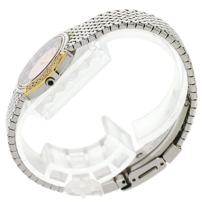 SEIKO CREDOR 11P Bezel Diamond Watches 5A70-0AT0 Stainless Steel/Stainless Steel Ladies