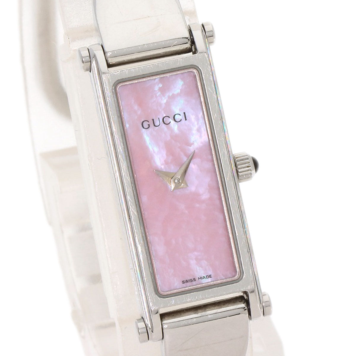 GUCCI Square face Watches 1500L Stainless Steel/Stainless Steel Ladies