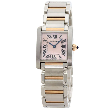 CARTIER Tank francaise SM Watches W51027Q4 Stainless Steel/SSxK18PG Ladies