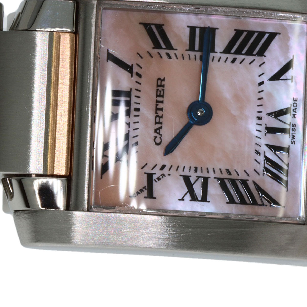 CARTIER Tank francaise SM Watches W51027Q4 Stainless Steel/SSxK18PG Ladies