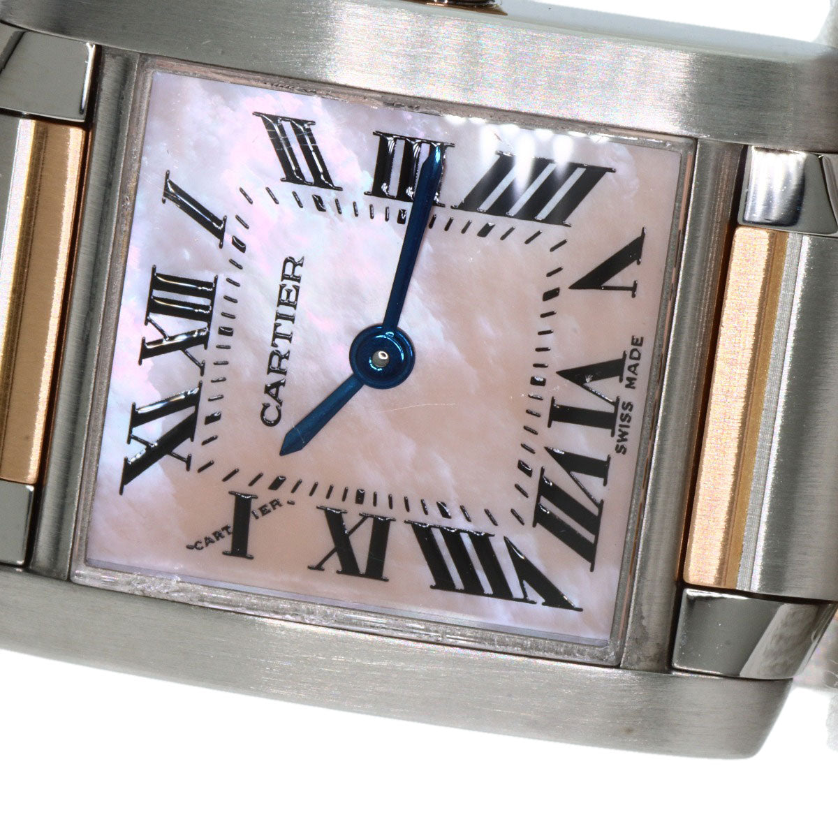 CARTIER Tank francaise SM Watches W51027Q4 Stainless Steel/SSxK18PG Ladies