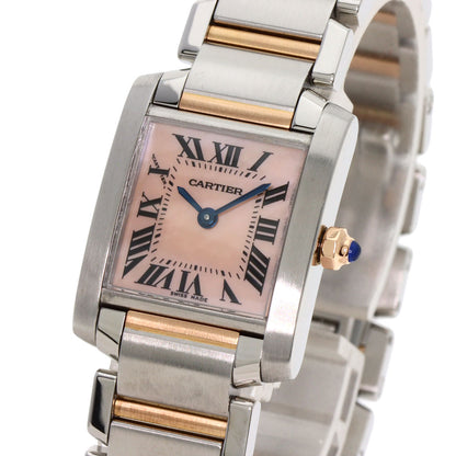 CARTIER Tank francaise SM Watches W51027Q4 Stainless Steel/SSxK18PG Ladies