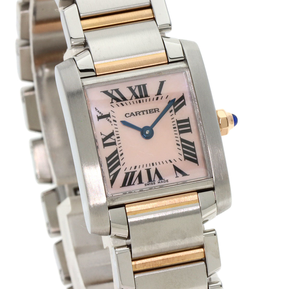 CARTIER Tank francaise SM Watches W51027Q4 Stainless Steel/SSxK18PG Ladies