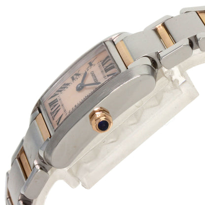 CARTIER Tank francaise SM Watches W51027Q4 Stainless Steel/SSxK18PG Ladies