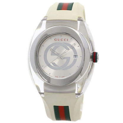 GUCCI sink Watches YA137102A Stainless Steel/Rubber mens