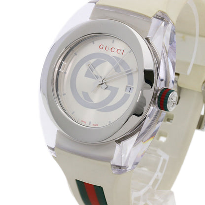 GUCCI sink Watches YA137102A Stainless Steel/Rubber mens