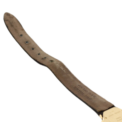 Van Cleef & Arpels Vintage alhambra Watches 122974 K18 Yellow Gold/Leather Ladies