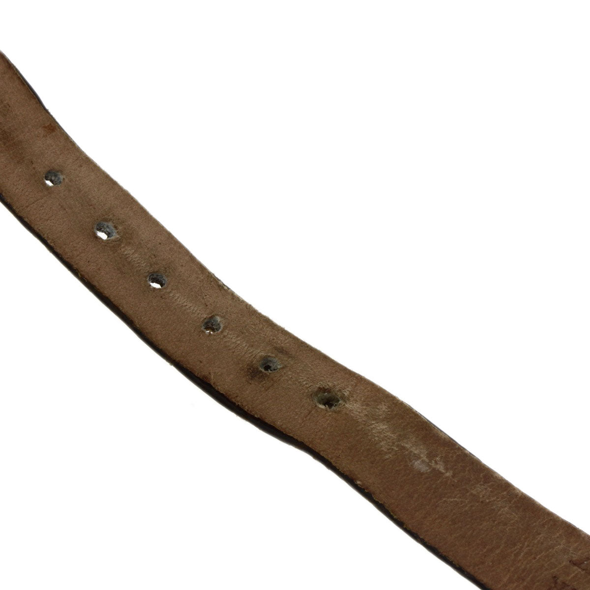 Van Cleef & Arpels Vintage alhambra Watches 122974 K18 Yellow Gold/Leather Ladies